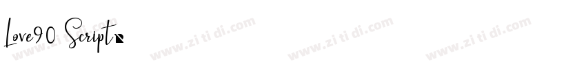 Love90 Script字体转换 Love90 Script字体转换